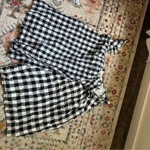 Black and White Checkered Sleeveless Dress Bundle